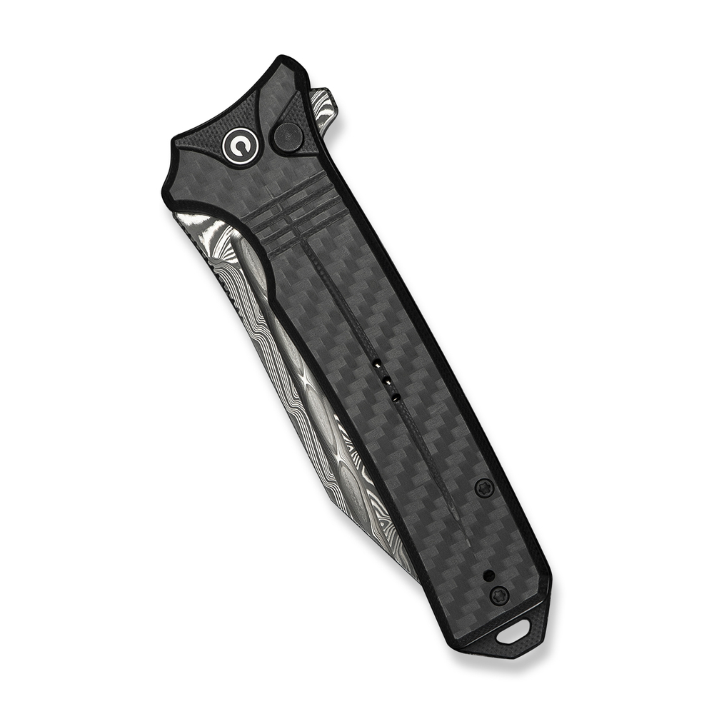 Нож складной туристический Civivi Neurohaptic, (9.5 см) Damascus / Carbon Fiber & G10